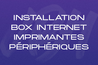 Installation box internet imprimantes et périphériques